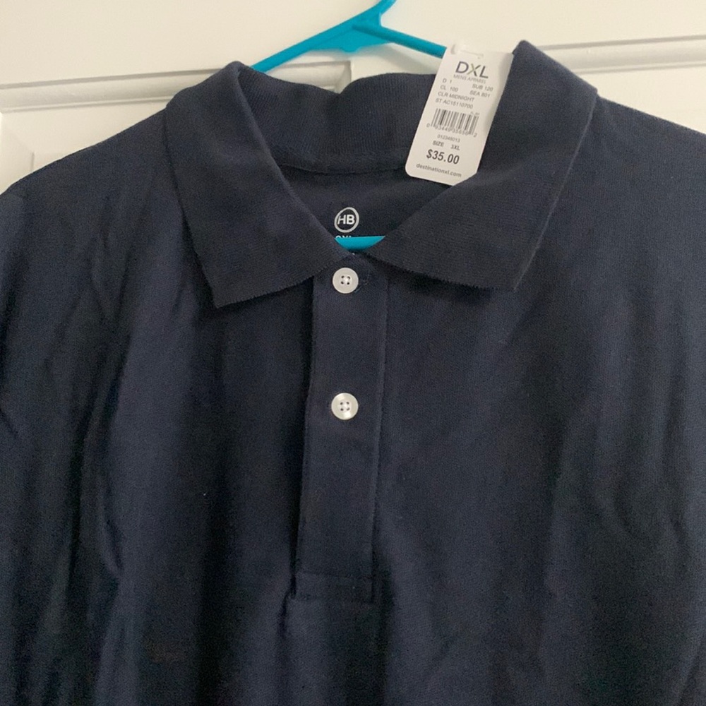 NWT!! 3XL Midnight Navy Blue Men’s Harbor Bay Polo